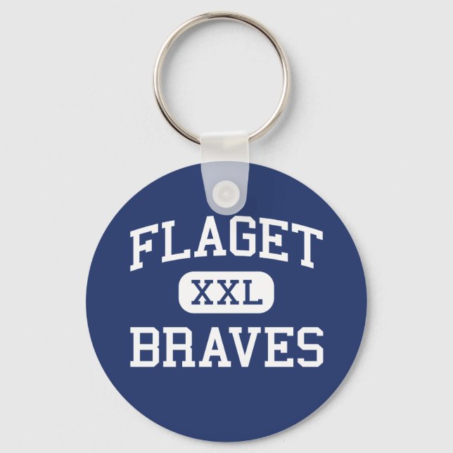 Flaget - Braves - High - Louisville Kentucky Keychain (Front)