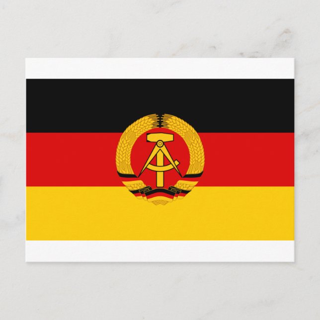 Flagge der DDR - Flag of the GDR (East Germany) Postcard (Front)