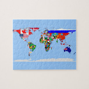 flagged world jigsaw puzzle