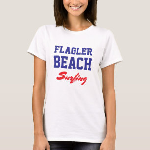 Flagler Beach Florida Surfing T-Shirt