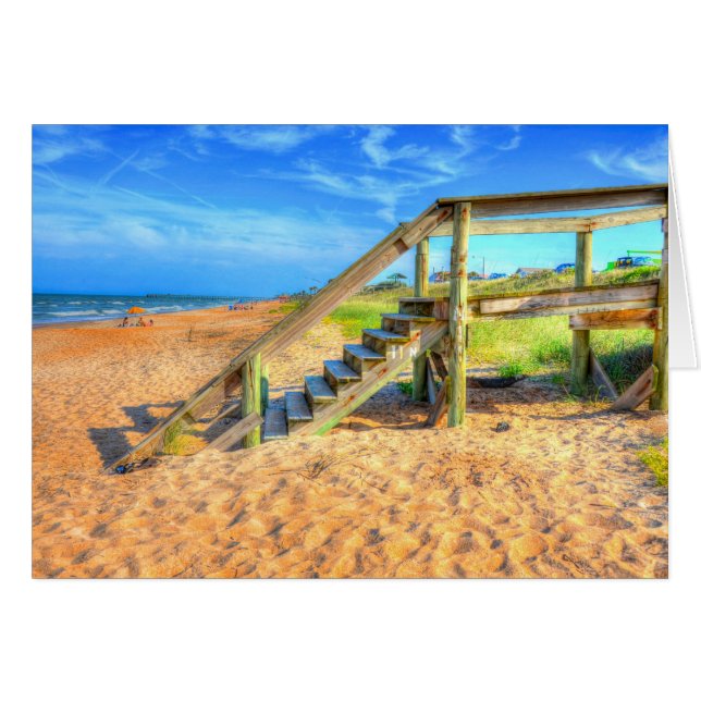 Flagler Beach, Floride-Marches à la plage (Devant horizontal)