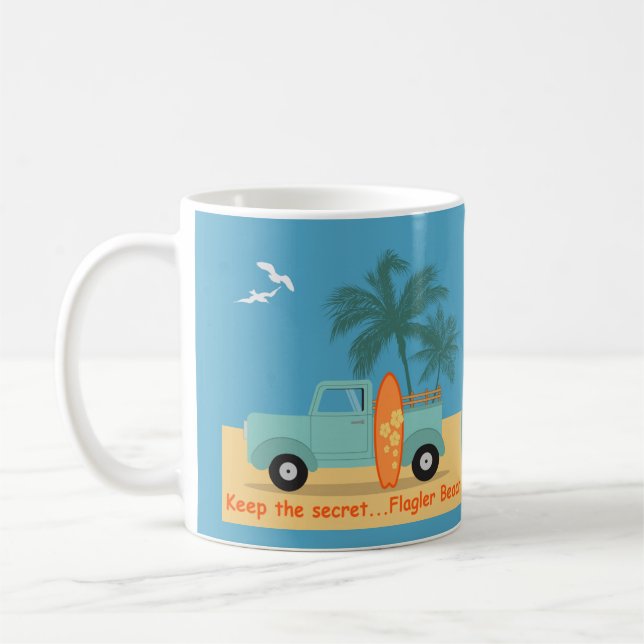 Flagler Beach Keep The Secret Mug (Left)