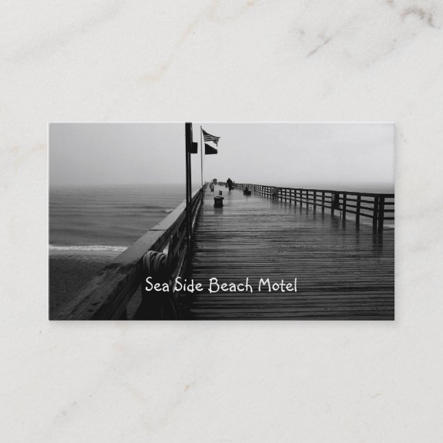 Flagler Beach Pier Photography Business Cards (Front)