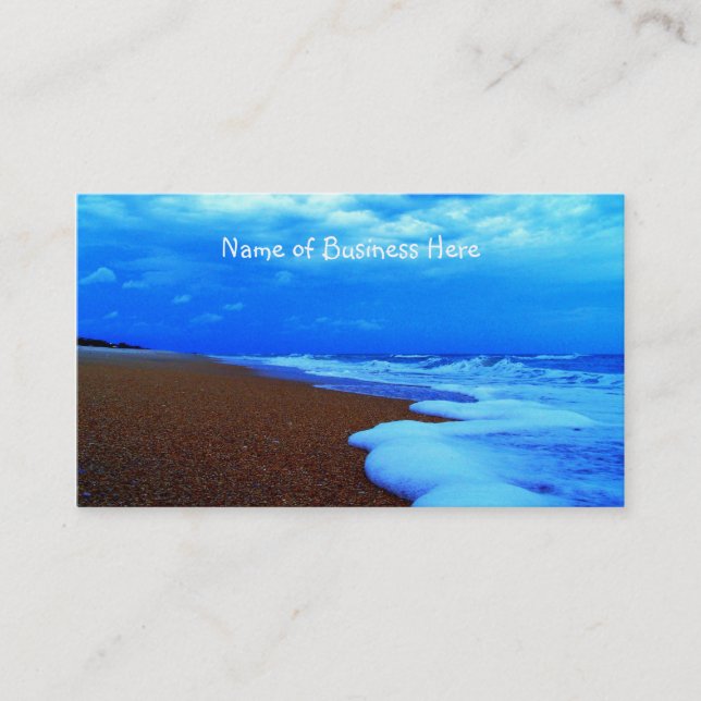 Flagler Beach Shoreline Business Card (Front)