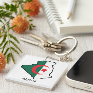 Flags and countries Algeria Keychain