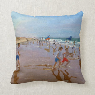 Flags and reflections Montalivet Throw Pillow