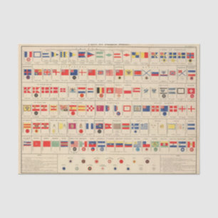 Flags, Badges Tissue Paper