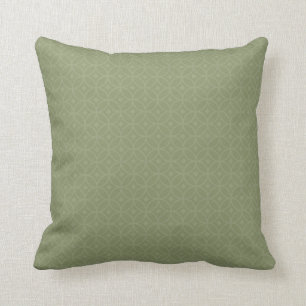 Flags clear olive green throw pillow