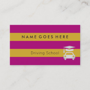 "Flags" Driving Instructor Business Cards