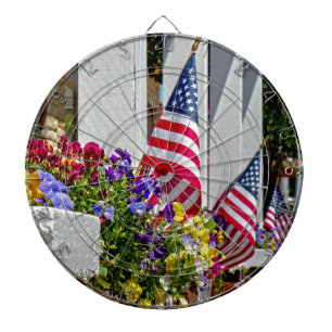 Flags + Flowers Dartboard