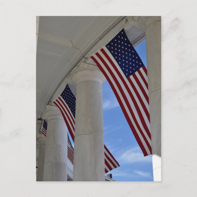 Flags Flying Postcard (Front)
