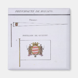 Flags from Monaco, from a French book of Flags, c. Magnet