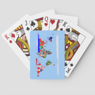 flags map playing cards