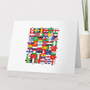 Flags of Countries of the World international flag Card