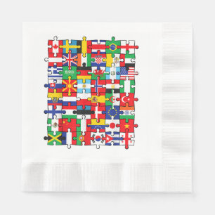 Flags of Countries of the World international flag Napkin