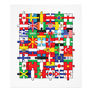 Flags of Countries of the World international flag Photo Print