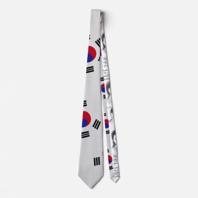 Flags Of Inspiration (South Korea) Tie (Front)
