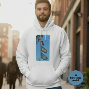 Flags of Pride USA Rainbow Peace Bear Brotherhood Hoodie