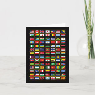 Flags Of The Countries Of The World International  Card