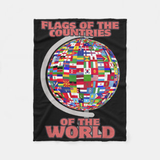Flags Of The Countries Of The World International Fleece Blanket