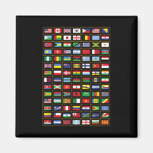 Flags Of The Countries Of The World International  Magnet