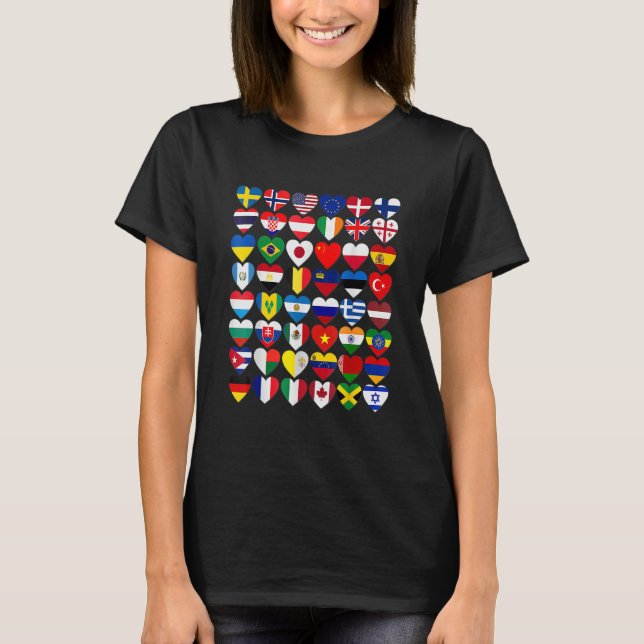 Flags of the Countries of the World International  T-Shirt (Front)