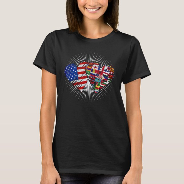 Flags of the Countries of the World International  T-Shirt (Front)