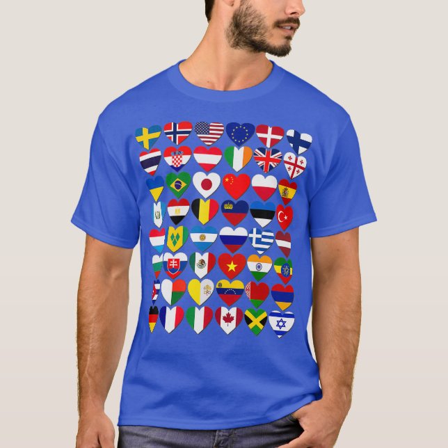 Flags of the Countries of the WorldInternational T-Shirt (Front)