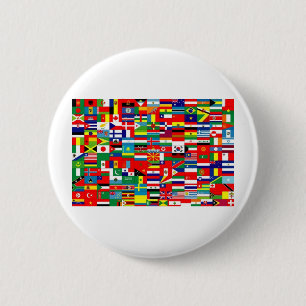 FLAGS OF THE WORLD 2 INCH ROUND BUTTON