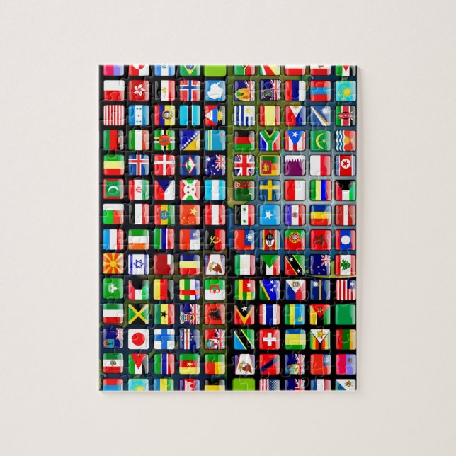 Flags of the world jigsaw puzzle (Vertical)