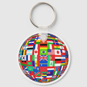 Flags of the World Keychain