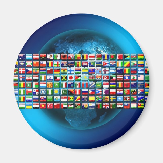 Flags of the World Magnet (Front)