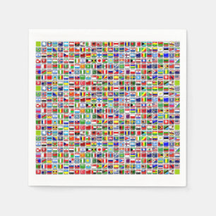 Flags of the World Napkin