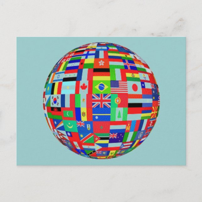 Flags of the World Postcard (Front)