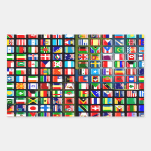 Flags of the world sticker