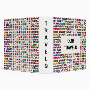 Flags of the World Travel Design  Binder