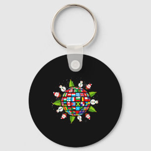 Flags Of The World, Xmas Around The Globe Keychain