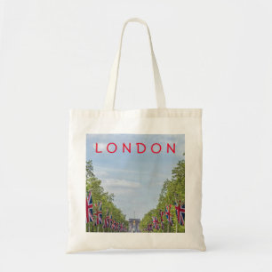 Flags on the Mall, London tote bag