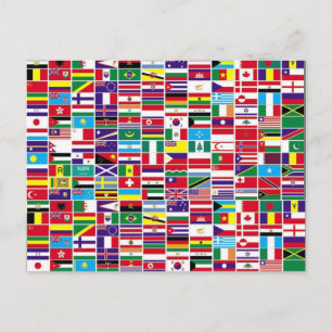 flags postcard