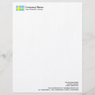 Flags - Sweden Letterhead