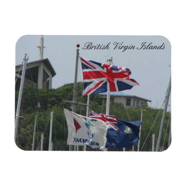 Flags @ Virgin Gorda Magnet (Horizontal)