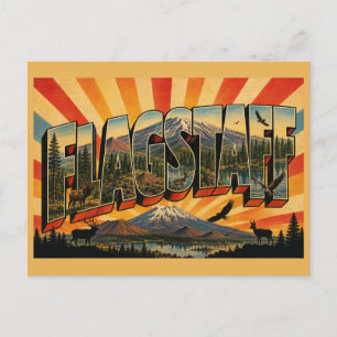 Flagstaff Arizona Mountain Forest Lake Art Postcard
