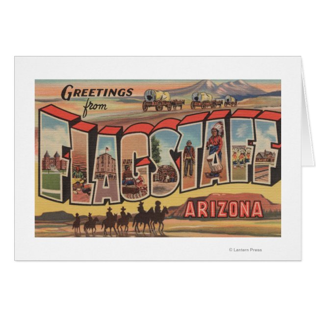 Flagstaff, Arizona - Scènes de grandes lettres (Devant horizontal)