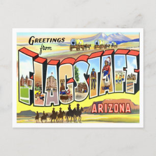 Flagstaff, Arizona Vintage Big Letters Postcard