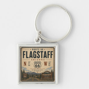 Flagstaff Route 66 Key Keepsake Keychain