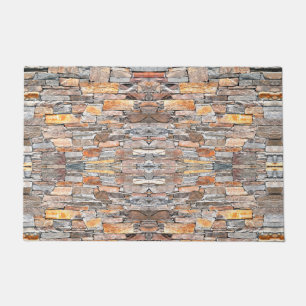 Flagstone natural stone pattern bricks doormat