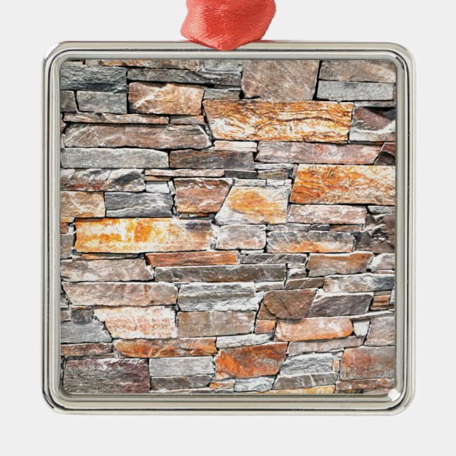 Flagstone | natural stone pattern | bricks metal ornament (Front)