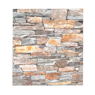 Flagstone natural stone pattern bricks notepad