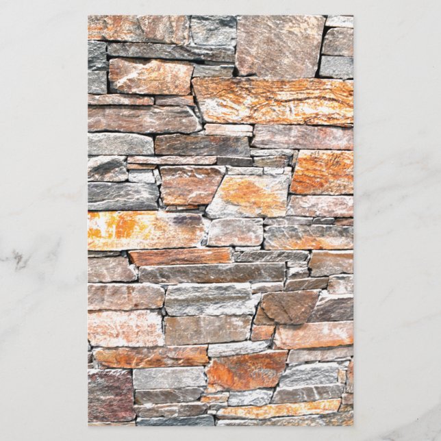 Flagstone | natural stone pattern | bricks stationery (Front)