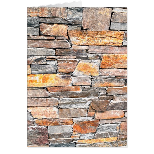 Flagstone natural tone stone pattern bricks  (Front)